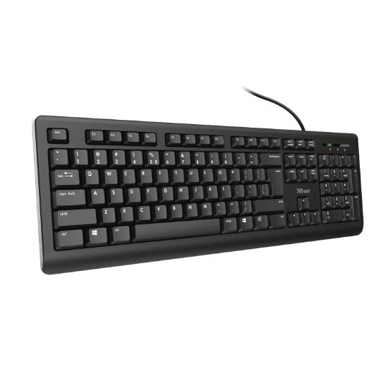 Tipkovnica Trust Primo, črna, USB