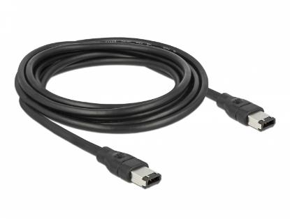 Kabel DELOCK, FireWire 6-pin (M) na 6-pin (M), 3m