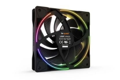 Ventilator BE QUIET Light Wings, PWM, RGB, 120mm, 2500 okr/min, črni