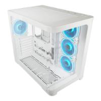 Ohišje LC POWER 8001W Pro-Storm Light, MIDI, ATX, bez napajalnika, belo