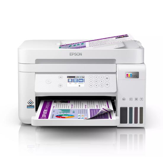 Multifunkcijski Tiskalnik EPSON EcoTank L6276, Tiskalnik/scanner/copy, 4800 x 1200, USB, LAN, WiFi, beli