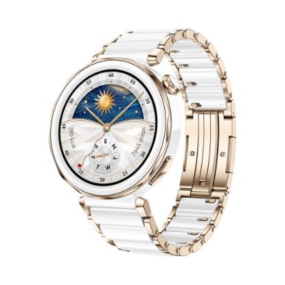 Pametni sat HUAWEI Watch GT 5 Pro Jana-B29C, 42mm, multisport, keramički remen, bijelo-zlatni