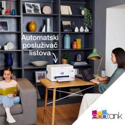 Multifunkcijski Tiskalnik EPSON EcoTank L6276, Tiskalnik/scanner/copy, 4800 x 1200, USB, LAN, WiFi, beli