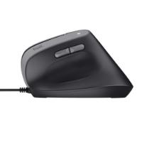 Miška TRUST Bayo II Ergonomic, optički, 2400dpi, črni