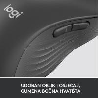 Miška LOGITECH M650 L, za ljevake, bežični, optički, 4000dpi, USB, BT, črni