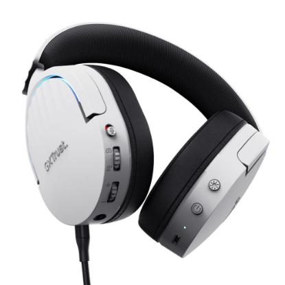 Slušalice TRUST GXT 491W Fayzo Wireless, 7.1, RGB, BT, bežične, bijele