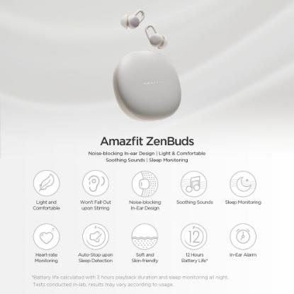 Smart Sleep slušalice AMAZFIT ZenBuds, bijele