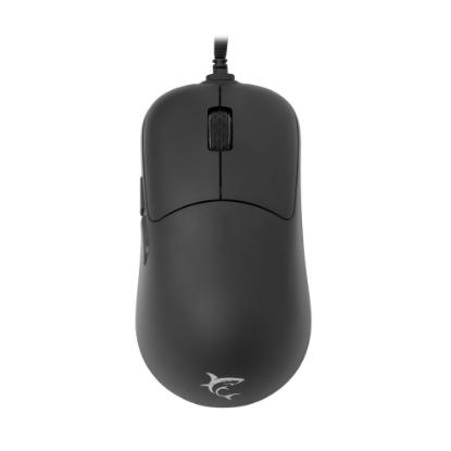 Miška WHITE SHARK Graphene, optički, 12400dpi, črni