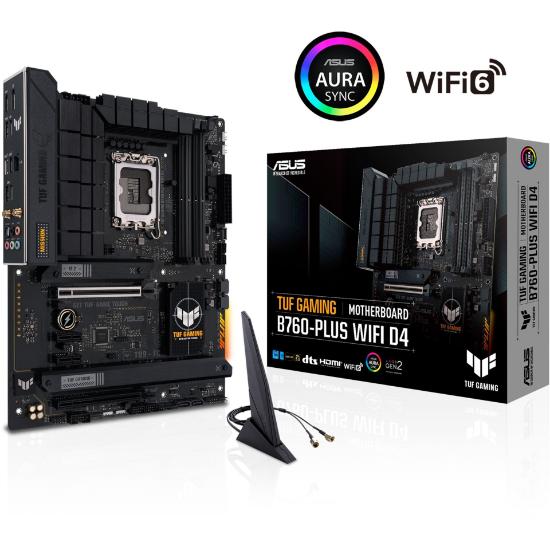 Matična plošća ASUS TUF Gaming B760-PLUS WIFI, Intel B760, DDR4, ATX, s. 1700