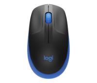 Miška LOGITECH M190, optički, bežični, 1000dpi, crno-modri