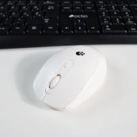 Miška OCTIO M302W, optički, bežični, 1600dpi, beli