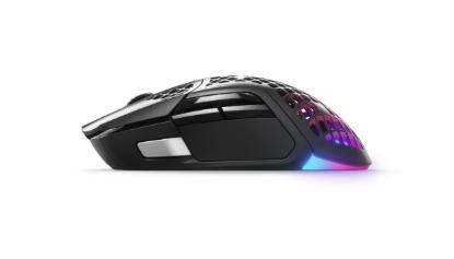 Miška STEELSERIES Aerox 5 Wireless, bežični, RGB, 18000 CPI, črni, USB