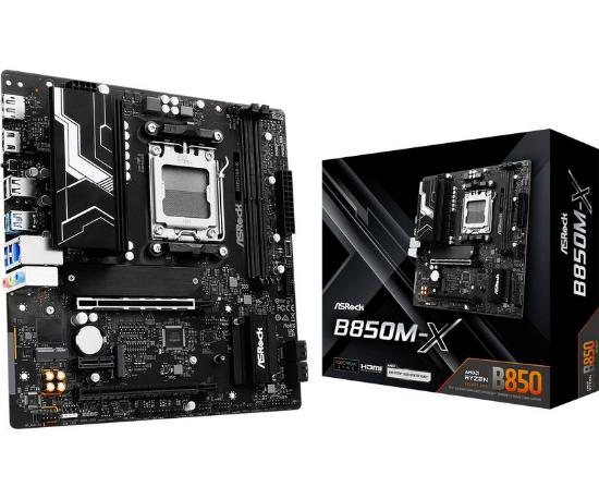 Matična plošća ASROCK B850M-X, AMD B850, DDR5, mATX, s. AM5