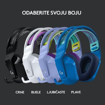Slušalice LOGITECH Gaming G733 Lightspeed, RGB, bežične, plave