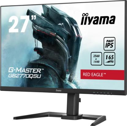 Gaming monitor 27" IIYAMA G-Master GB2770QSU-B5, QHD, IPS, 165Hz, 1ms, 400cd/m2, FreeSync, pivot, zvočnici, črni