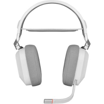 Slušalice CORSAIR HS80 RGB Wireless, bežične, mikrofon, bijele