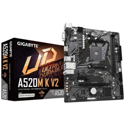 Matična plošća GIGABYTE A520M K V2, AMD A520, mATX, s. AM4