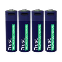 Baterije TRUST AA, punjive, 1700 mAh, USB-C, 4 komada