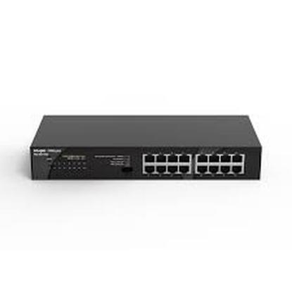 Switch RUIJIE-REYEE RG-ES116G, 10/100/1000 Mbps, 16-port, crni