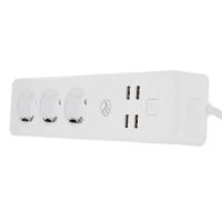 Naponska letva TELLUR TLL331031, 3 utičnice, 4xUSB-A, 1.8m, pametni, bijeli