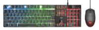Tipkovnica + miška TRUST GXT 838 Azor Gaming Combo, USB, US layout, črna