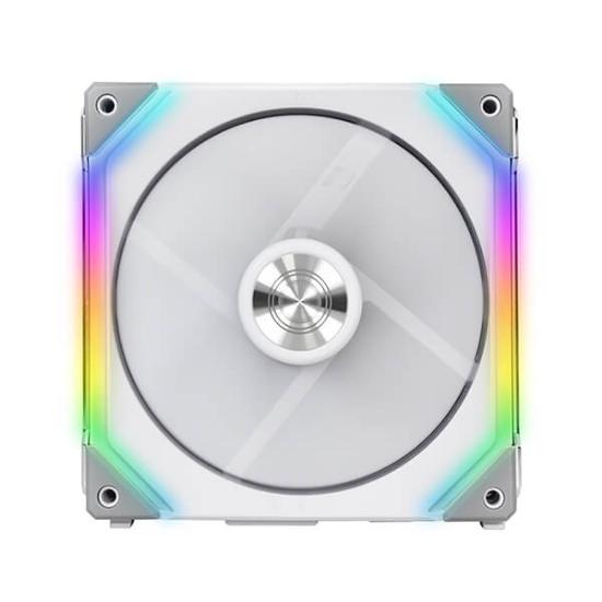 Ventilator LIAN LI Uni SL140 RGB, 140mm PWM, beli, 2 komada