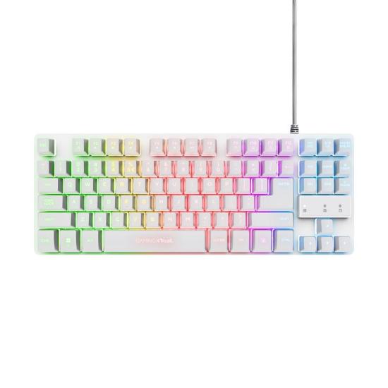 Tipkovnica + miška + podloga TRUST GXT794W 3 u 1 bundle, bijeli