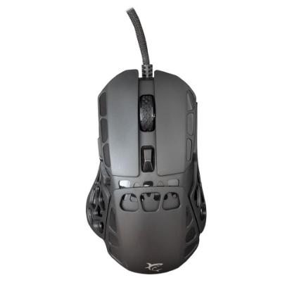 Miška WHITE SHARK Ector, RGB, optički, 12400dpi, črni