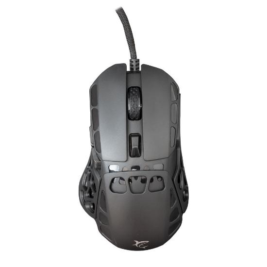 Miška WHITE SHARK Ector, RGB, optički, 12400dpi, črni