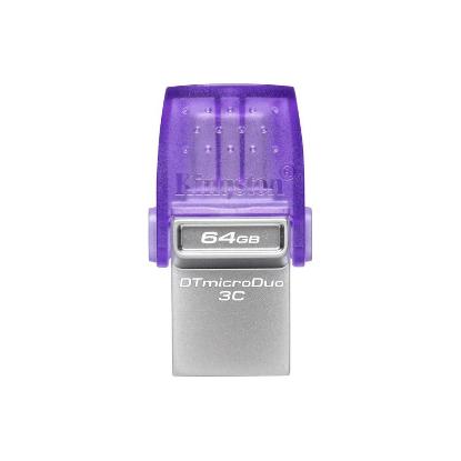 Memorija USB 3.2 FLASH DRIVE, 64GB, KINGSTON DataTraveler Micro Duo DTDUO3CG3/64GB, ljubičasti