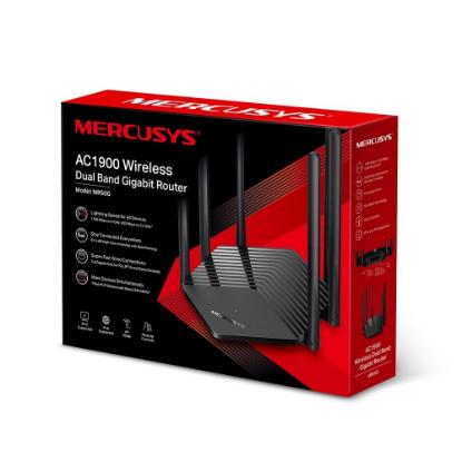 Router MERCUSYS MR50G, AC1900, Wi-Fi 5, 3x 10/100/1000 LAN, 6 antena, bežični