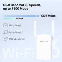 Wireless range extender MERCUSYS ME60X, 300Mbps/1201Mbps, 1x Gigabit port, 2x antene