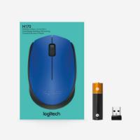 Miška LOGITECH M171, optički, bežični, modri