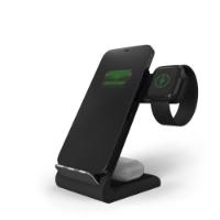 Bežični punjač STM ChargeTree Swing, 3 u 1, za iPhone, Apple Watch, AirPods, crni