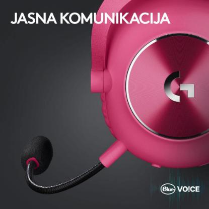 Slušalice LOGITECH G PRO X 2 Lightspeed, 7.1, bežične, roze