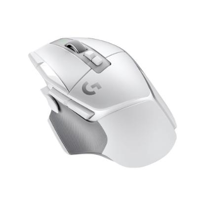 Miška LOGITECH Gaming G502 X Lightspeed, optički, 25000dpi, bežični, beli, USB