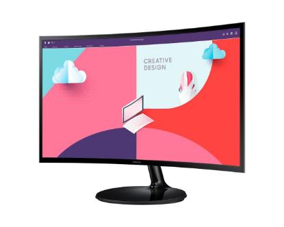 Monitor 24" LED SAMSUNG LS24C360EAUXEN, FHD VA, 4ms, 250 cd/m2, ukrivljen, črni
