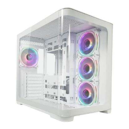 Ohišje LC POWER 8001W Pro-Storm Light, MIDI, ATX, bez napajalnika, belo