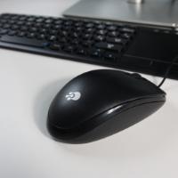 Miška OCTIO M100U, črni, USB
