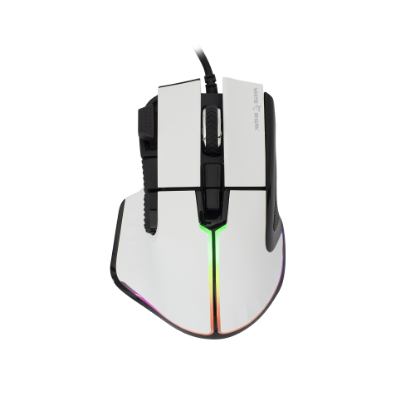 Miška WHITE SHARK Marrok GM-9006, 12000dpi, optički, žičani, beli