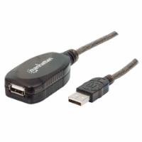 Kabel MANHATTAN, USB 2.0 USB-A (M) na USB-A (Ž), produžni, aktivni, 10.0m