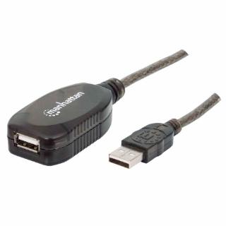 Kabel MANHATTAN, USB 2.0 USB-A (M) na USB-A (Ž), produžni, aktivni, 10.0m