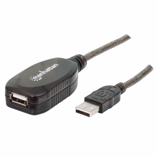Kabel MANHATTAN, USB 2.0 USB-A (M) na USB-A (Ž), produžni, aktivni, 10.0m