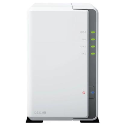 SYNOLOGY DS223j DiskStation 2-bay NAS server, 2.5"/3.5" HDD/SSD, 1GB, G-LAN, 2x USB 3.2