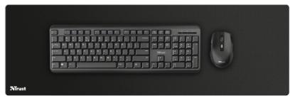 Podloga za miško TRUST Mouse Pad XXL, črna