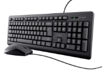 Tipkovnica + miška TRUST Basics, črni, USB