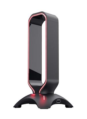 Stalak za slušalice TRUST Cintar, RGB, USB hub