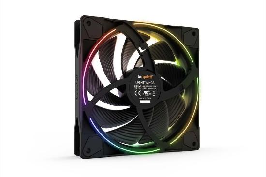 Ventilator BE QUIET Light Wings, PWM, RGB, 140mm, 2200 okr/min, črni
