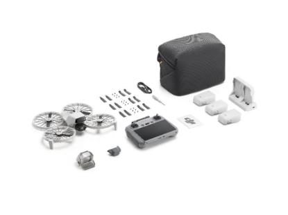 Dron DJI Flip Fly More Combo (DJI RC 2), 4K UHD kamera, 3-axis gimbal, vrijeme leta do 31min, upravljanje daljinskim upravljačem, sivi