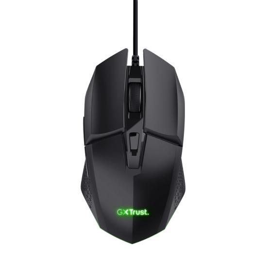 Miška TRUST GXT 109 Felox, RGB, optički, 6400dpi, črni